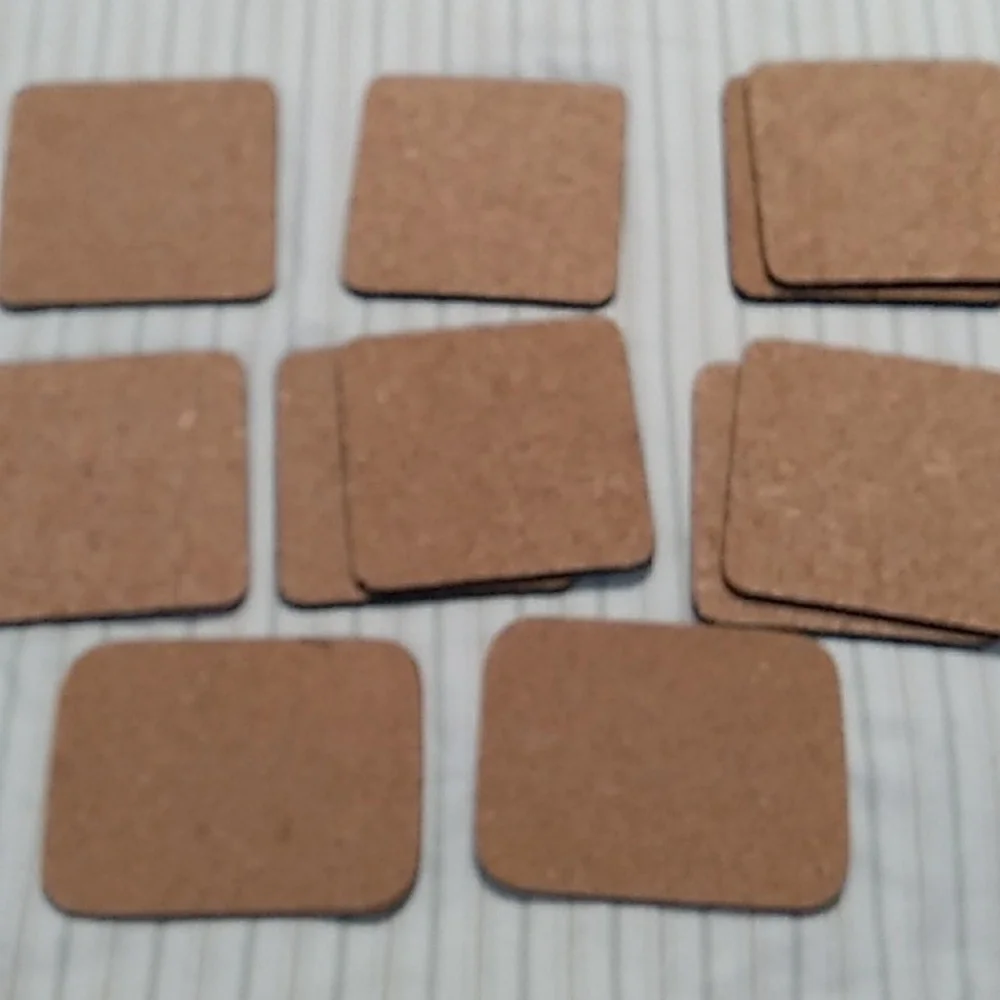 Vintage German travel corkbacked coasters